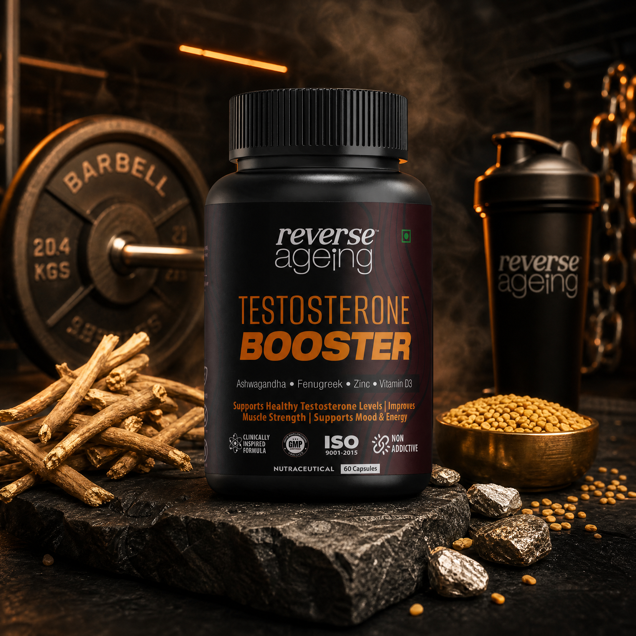 Testosterone Booster men's vitality supplement ingredients and details